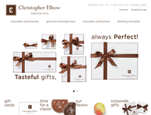 Tablet Screenshot of elbowchocolates.com